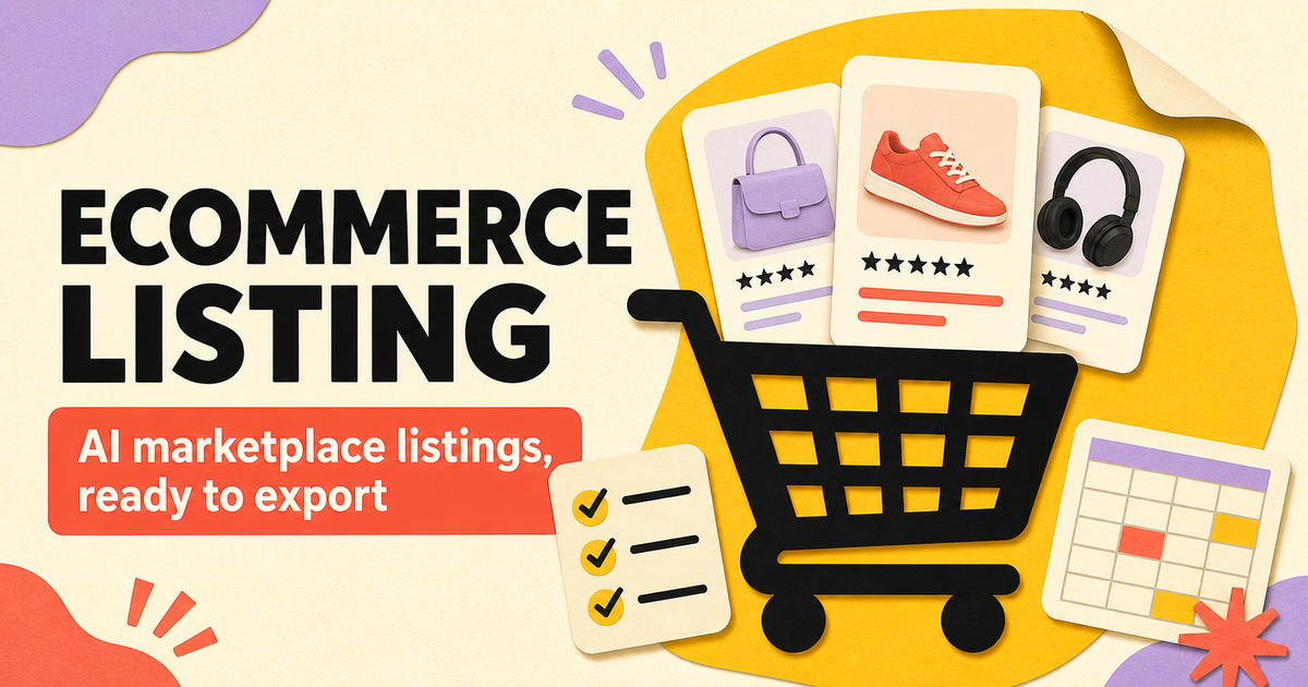 Example Of Listing Bulk Product Listing Software & Excel Exports | EcommerceListing